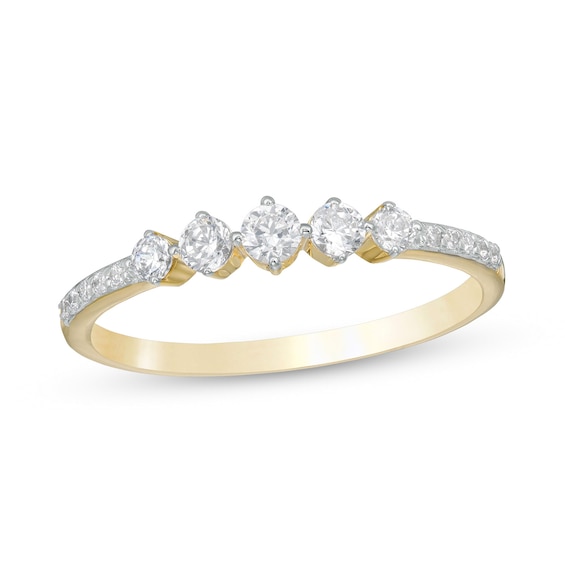 1/3 CT. T.w. Diamond Five Stone Anniversary Band in 10K Gold