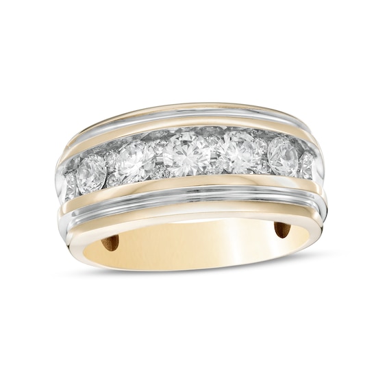 Men's 2 CT. T.w. Diamond Wedding Band in 10K Gold