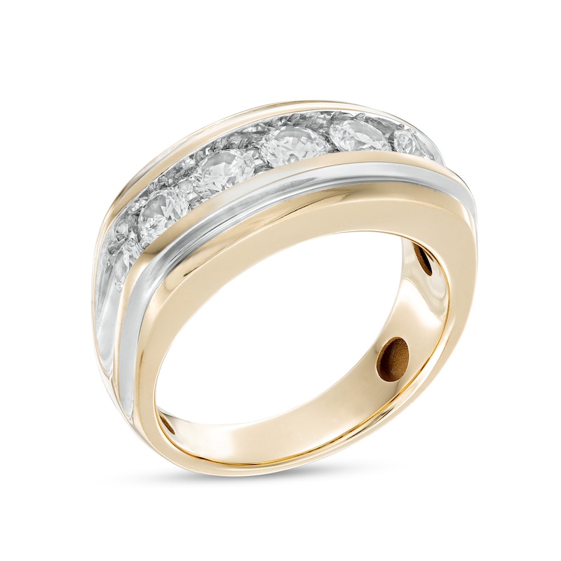 Main Image 3 of Men's 2 CT. T.W. Diamond Wedding Band in 10K Gold