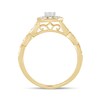 Thumbnail Image 2 of 1/2 CT. T.W. Princess-Cut Diamond Octagonal Frame Vintage-Style Engagement Ring in 10K Gold