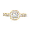 Thumbnail Image 3 of 1/2 CT. T.W. Princess-Cut Diamond Octagonal Frame Vintage-Style Engagement Ring in 10K Gold