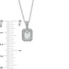 Thumbnail Image 4 of Emerald-Cut White Lab-Created Sapphire Octagonal Frame Vintage-Style Pendant, Ring and Earrings Set in Sterling Silver