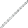 Thumbnail Image 1 of Baguette White Lab-Created Sapphire Line Bracelet in Sterling Silver - 7.25"