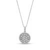 Thumbnail Image 1 of 1/2 CT. T.W. Composite Diamond Double Frame Pendant in 10K White Gold