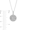 Thumbnail Image 2 of 1/2 CT. T.W. Composite Diamond Double Frame Pendant in 10K White Gold