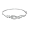Thumbnail Image 0 of 1/5 CT. T.W. Diamond Cascading Infinity Bangle in Sterling Silver
