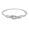 Thumbnail Image 1 of 1/5 CT. T.W. Diamond Cascading Infinity Bangle in Sterling Silver