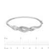 Thumbnail Image 2 of 1/5 CT. T.W. Diamond Cascading Infinity Bangle in Sterling Silver
