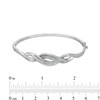 Thumbnail Image 2 of 1/5 CT. T.W. Diamond Cascading Infinity Bangle in Sterling Silver