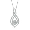 Thumbnail Image 1 of 1 CT. T.W. Composite Diamond Double Loop Pendant in Sterling Silver