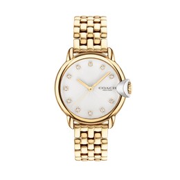 Ladies' Coach Arden Crystal Accent Two-Tone Watch with White Dial (Model: 14503819)