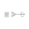Thumbnail Image 2 of 1-1/4 CT. T.W. Diamond Solitaire Stud Earrings in 14K White Gold (J/I3)