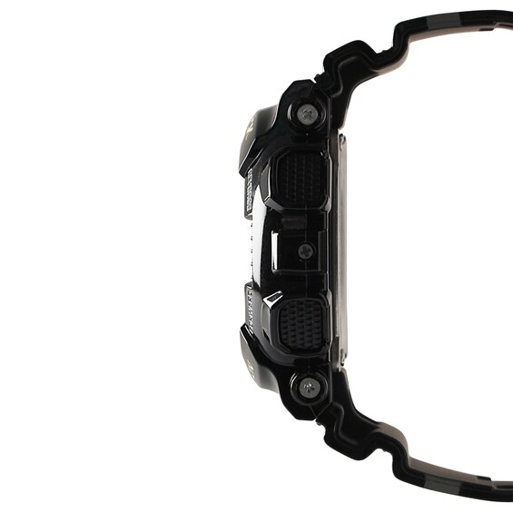 Men's Casio G-Shock Classic Black Resin Strap Watch with Gold-Tone Dial (Model: Gd100Gb-1Cs)