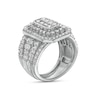 Thumbnail Image 3 of 2-1/5 CT. T.W. Composite Diamond Double Octagonal Frame Multi-Row Three Piece Bridal Set in 10K White Gold