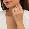 Thumbnail Image 2 of 2-1/5 CT. T.W. Multi-Diamond Triple Octagonal Frame Multi-Row Bridal Set in 10K Gold