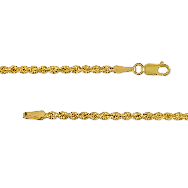 Diamond-Cut Graduated Interlocking Circles Station Necklace in 10K Gold