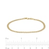 Thumbnail Image 3 of Curb, Herringbone and Paper Clip Link Chain Bracelet Set in Hollow 10K Gold - 7.5"