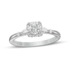 Thumbnail Image 1 of Vera Wang Love Collection 3/4 CT. T.W. Diamond Clover-Shaped Frame Engagement Ring in 14K White Gold