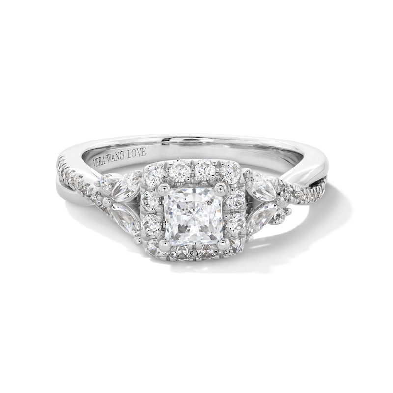 Zales 1 Ct. T.W. Diamond Infinity Twist Shank Engagement