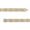 Men's 3 CT. T.W. Diamond Multi-Row Layered Link Bracelet in 10K Gold