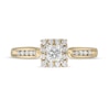 Thumbnail Image 4 of 1/2 CT. T.W. Princess-Cut Diamond Frame Engagement Ring in 14K Gold