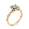 Thumbnail Image 3 of 1 CT. T.W. Princess-Cut Quad Diamond Frame Engagement Ring in 14K Gold