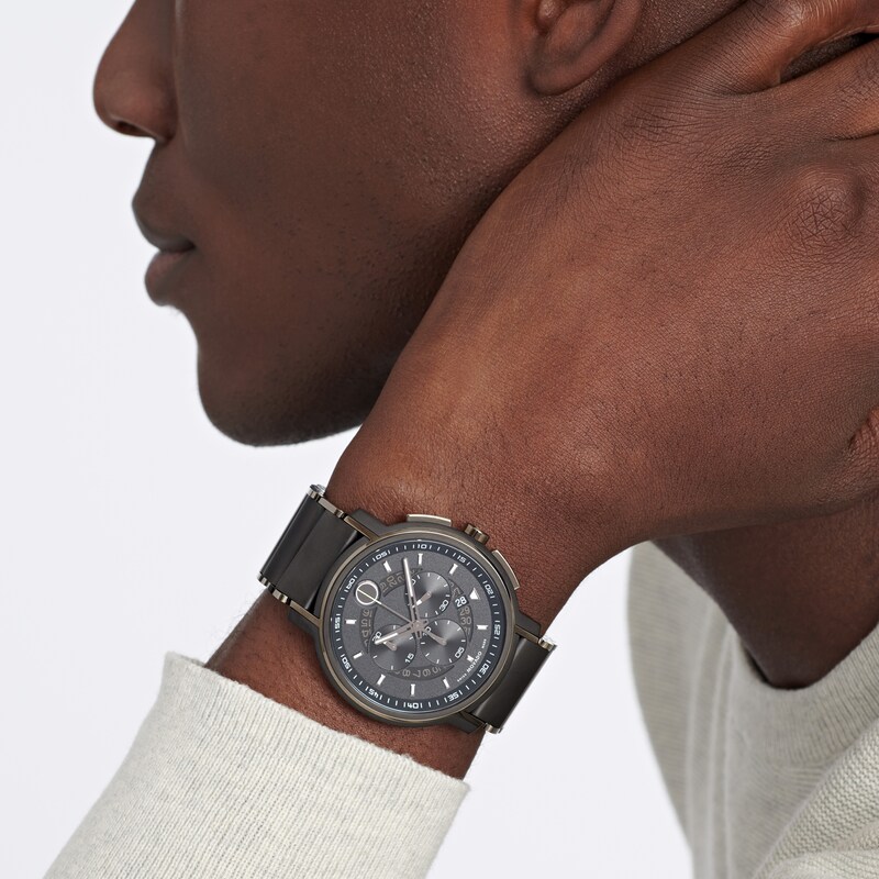 Men\'s Movado Strato™ Black PVD Chronograph Watch with Black Dial (Model:  0607554) | Zales