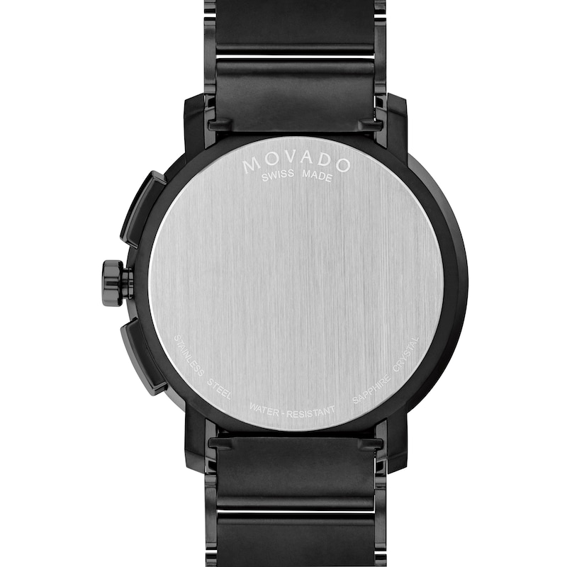 Men\'s Movado Strato™ Black 0607554) Dial Watch Black (Model: PVD | with Chronograph Zales