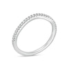 Thumbnail Image 3 of 1/6 CT. T.W. Certified Diamond Contour Anniversary Band in Platinum (I/SI2)