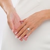 Thumbnail Image 2 of 1-1/4 CT. T.W. Certified Pear-Shaped Diamond Frame Split Shank Engagement Ring in Platinum (I/SI2)