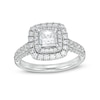 Thumbnail Image 0 of 2 CT. T.W. Certified Princess-Cut Diamond Frame Engagement Ring in Platinum (I/SI2)