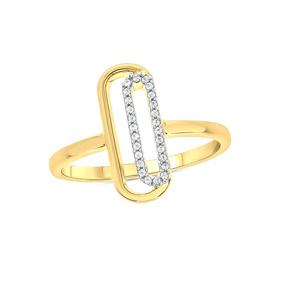 Jewelry Adviser Rings SS w/14k AM Ring Jewelry Adviser Rings SS w/14k AM Ring