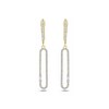 1/3 CT. T.W. Diamond Oval Drop Earrings in 10K Gold
