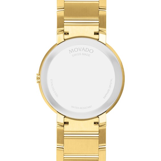 Men's Movado Sapphireâ¢ Diamond Accent Gold-Tone PVD Watch with Gold-Tone Dial (Model: 0607588)