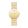 Thumbnail Image 1 of Ladies' Movado Sapphire™ Diamond Accent Gold-Tone PVD Watch with Gold-Tone Dial (Model: 0607550)