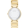 Thumbnail Image 3 of Ladies' Movado Sapphire™ Diamond Accent Gold-Tone PVD Watch with Gold-Tone Dial (Model: 0607550)