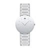 Thumbnail Image 1 of Ladies' Movado Sapphire™ Diamond Accent Watch with Silver-Tone Dial (Model: 0607548)