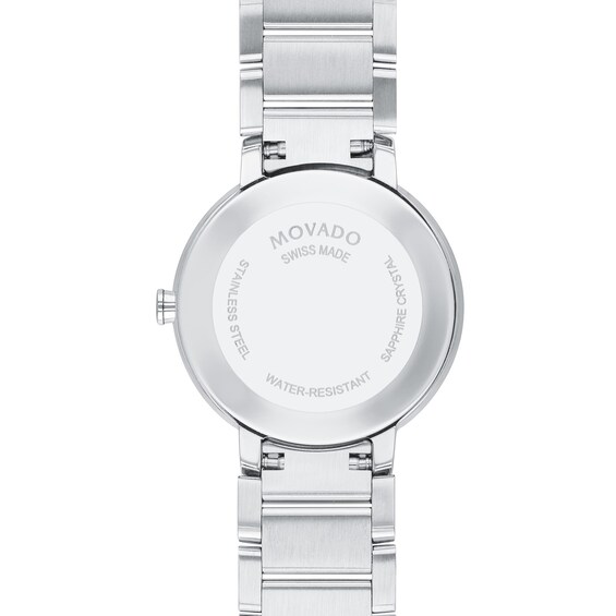 Ladies' Movado Sapphireâ¢ Diamond Accent Watch with Silver-Tone Dial (Model: 0607548)