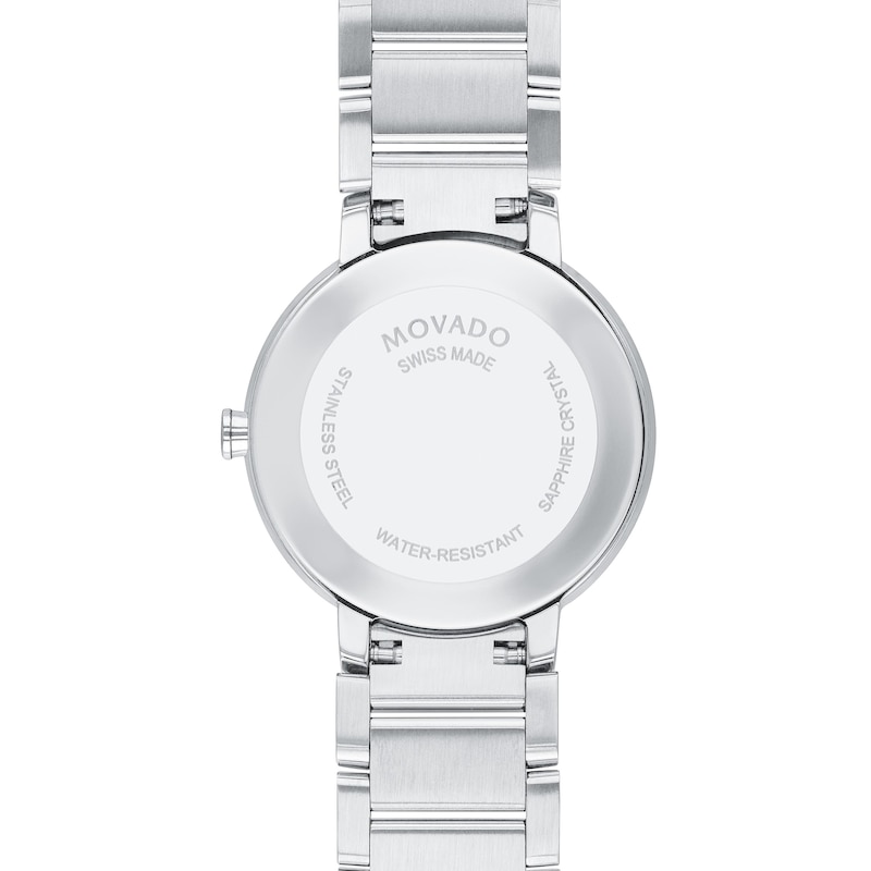 Main Image 3 of Ladies' Movado Sapphire™ Diamond Accent Watch with Silver-Tone Dial (Model: 0607548)