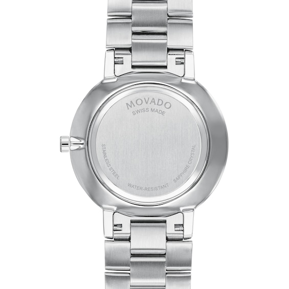 Men's Movado Facetoâ¢ Diamond Accent Watch with Black Dial (Model: 0607482)