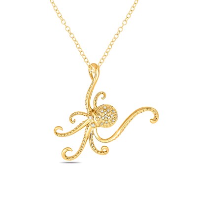 Jewelry Zinc Alloy Chain Necklace for Men Women 24 Inches FollowC octopus Sea trouble Cross Pendant 