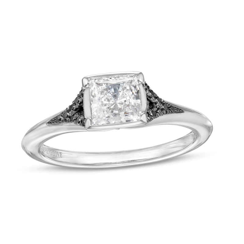 Main Image 1 of Vera Wang Love Collection Limited Edition 1 CT. T.W. Certified Princess-Cut Diamond Ring in 14K White Gold (I/SI2)