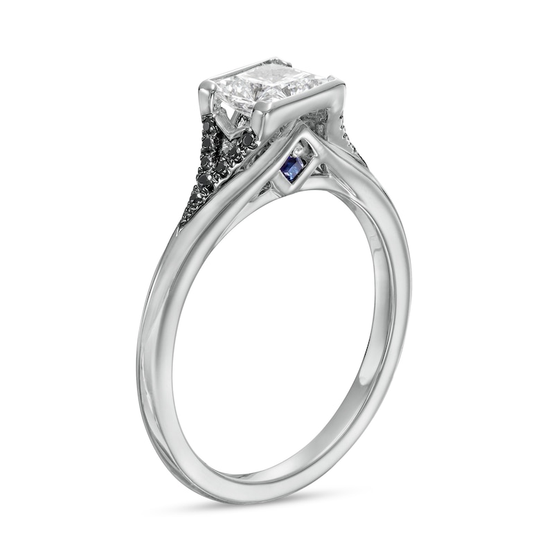 Main Image 3 of Vera Wang Love Collection Limited Edition 1 CT. T.W. Certified Princess-Cut Diamond Ring in 14K White Gold (I/SI2)