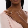 Thumbnail Image 2 of Vera Wang Love Collection Limited Edition 1-1/5 CT. T.W. Certified Diamond Oval Frame Ring in 14K White Gold (I/SI2)