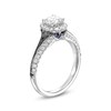 Thumbnail Image 3 of Vera Wang Love Collection Limited Edition 1-1/5 CT. T.W. Certified Diamond Oval Frame Ring in 14K White Gold (I/SI2)