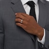 Thumbnail Image 2 of Vera Wang Men's Limited Edition 1/10 CT. T.W. Black Enhanced Diamond Wedding Band in 14K White Gold