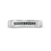 Thumbnail Image 4 of Vera Wang Men's Limited Edition 1/10 CT. T.W. Black Enhanced Diamond Wedding Band in 14K White Gold