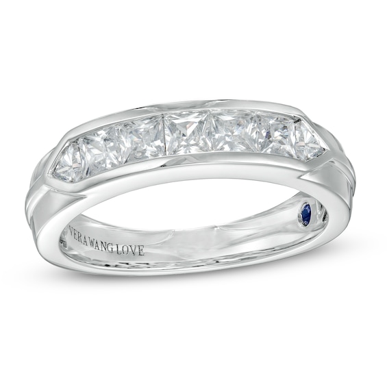 Vera Wang Men's Linited Edition 1-1/3 CT. T.w. Diamond Wedding Band in 14K White Gold