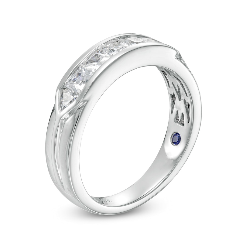 Main Image 3 of Vera Wang Men's Linited Edition 1-1/3 CT. T.W. Diamond Wedding Band in 14K White Gold