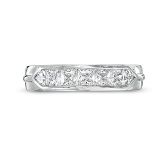 Vera Wang Men's Linited Edition 1-1/3 CT. T.w. Diamond Wedding Band in 14K White Gold
